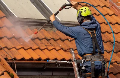 Démoussage et hydrofuge de toiture au Latet